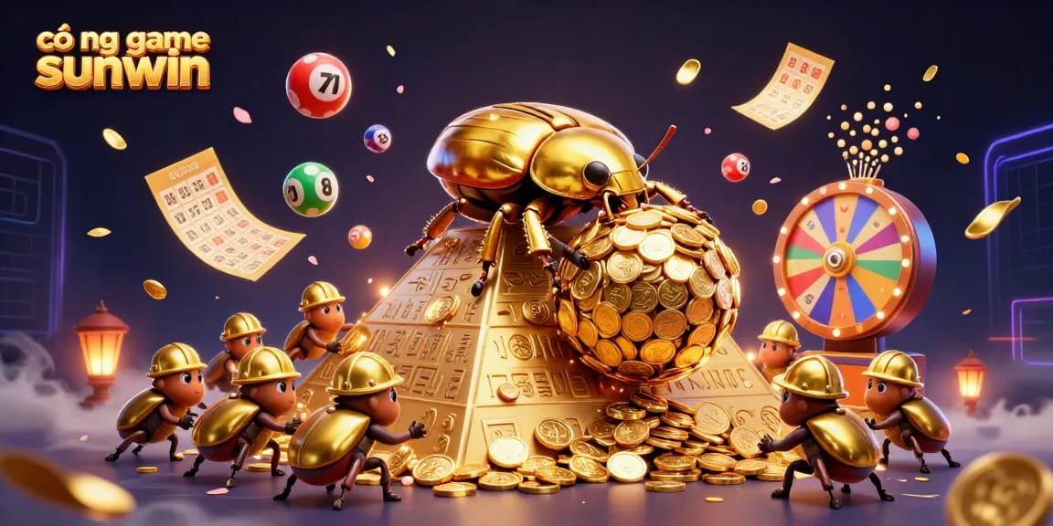 Spin the thrilling cổng game sunwin with vibrant lottery balls and exciting casino symbols!
