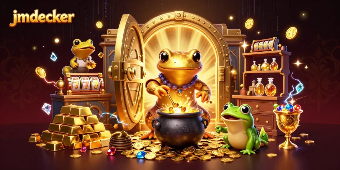 Spin to win with jmdecker's thrilling slots experience filled with golden treasures!