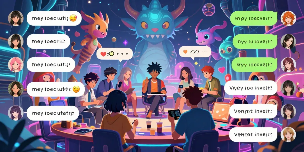 Engaging AI ecchi chat scene showcasing anime characters in a lively virtual environment, capturing user interactions.