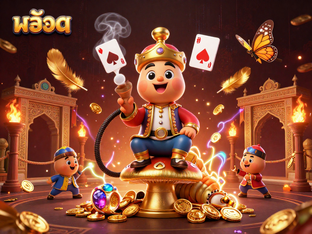 Experience thrilling สล็อต gameplay with vibrant illustrations featuring a unique, animated caterpillar master.