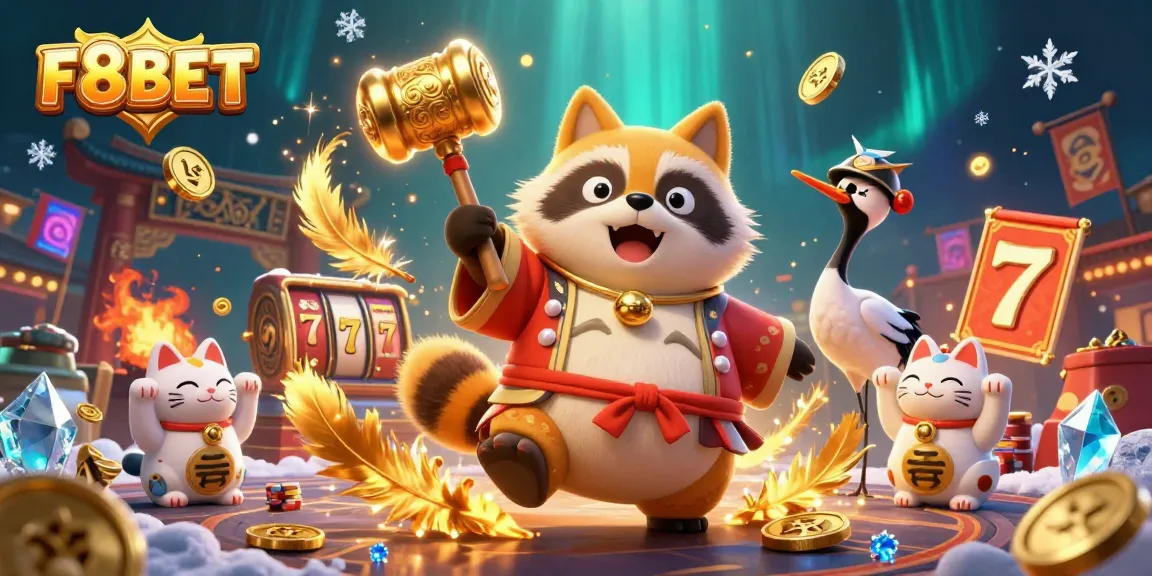 Experience top-tier gaming at F8BET, featuring rich visuals with unique characters and vibrant casino elements.