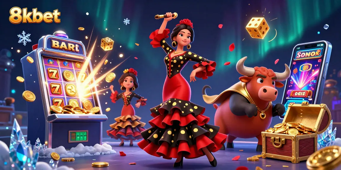Experience thrilling wins at 8xbet with vibrant 3D casino illustration featuring jackpots and exciting game elements.