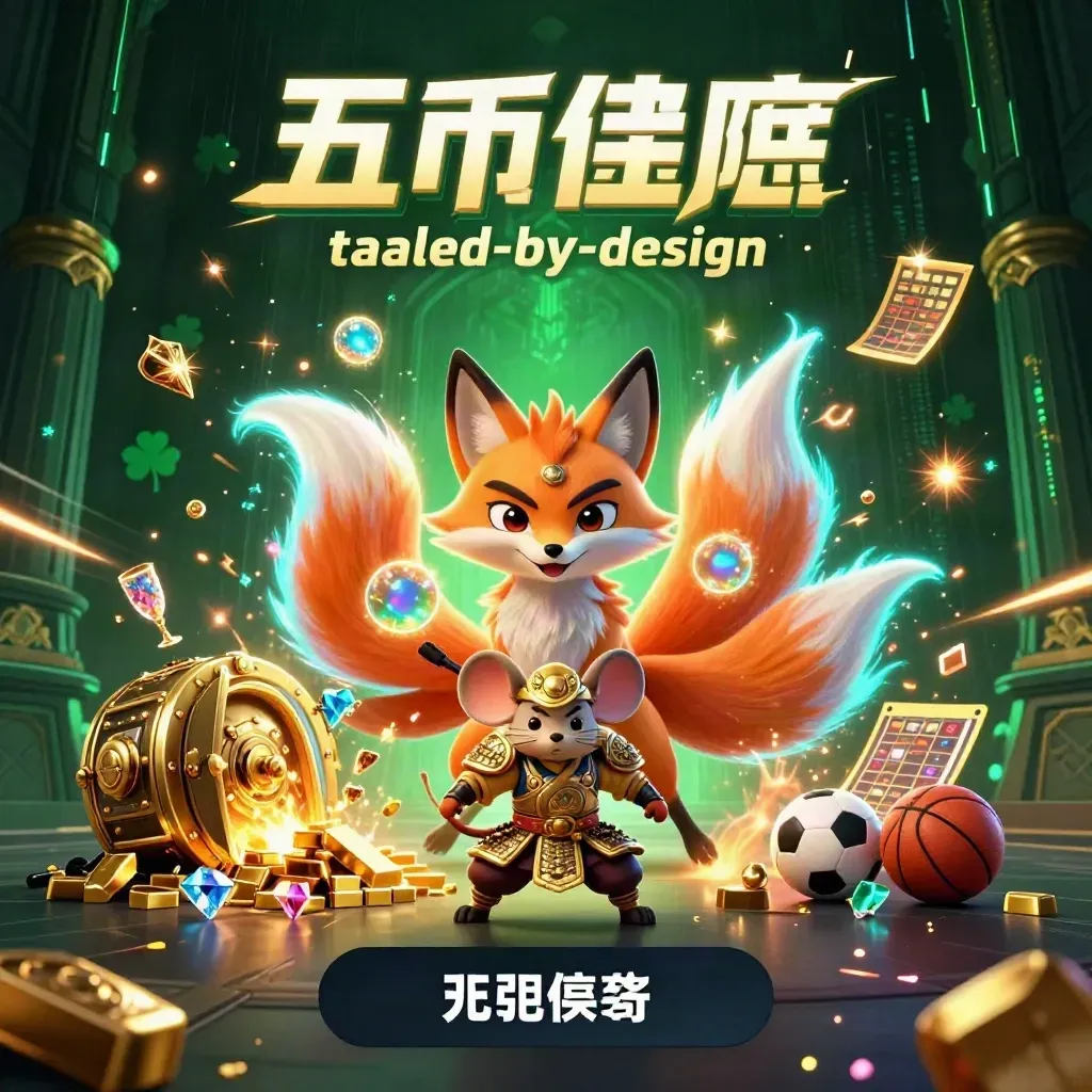 Neon fox spirit and armored mouse burst from a golden vault amid casino loot and sports icons.