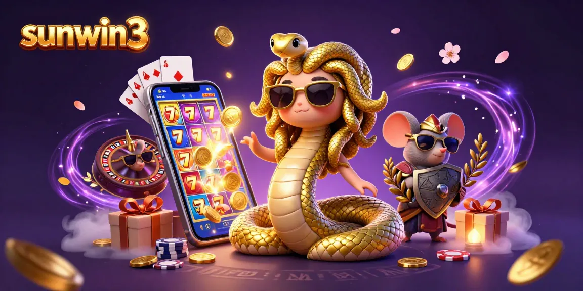 Experience thrilling games at sunwin3 with enchanting characters in a vibrant casino scene.