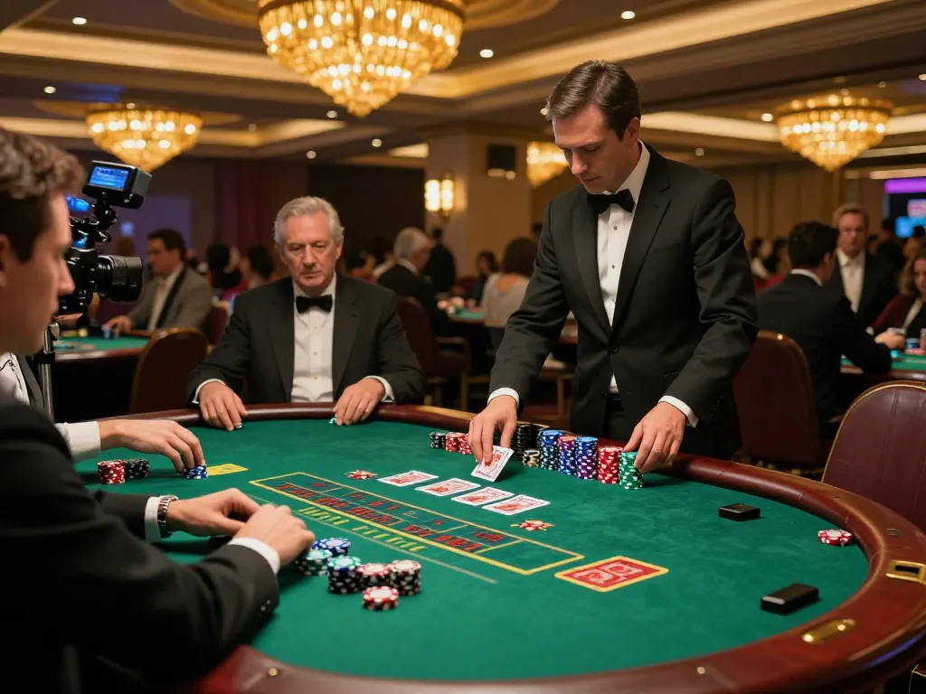 Players engaging at the blackjack table in the 98win club, showcasing exciting gameplay and strategic betting.