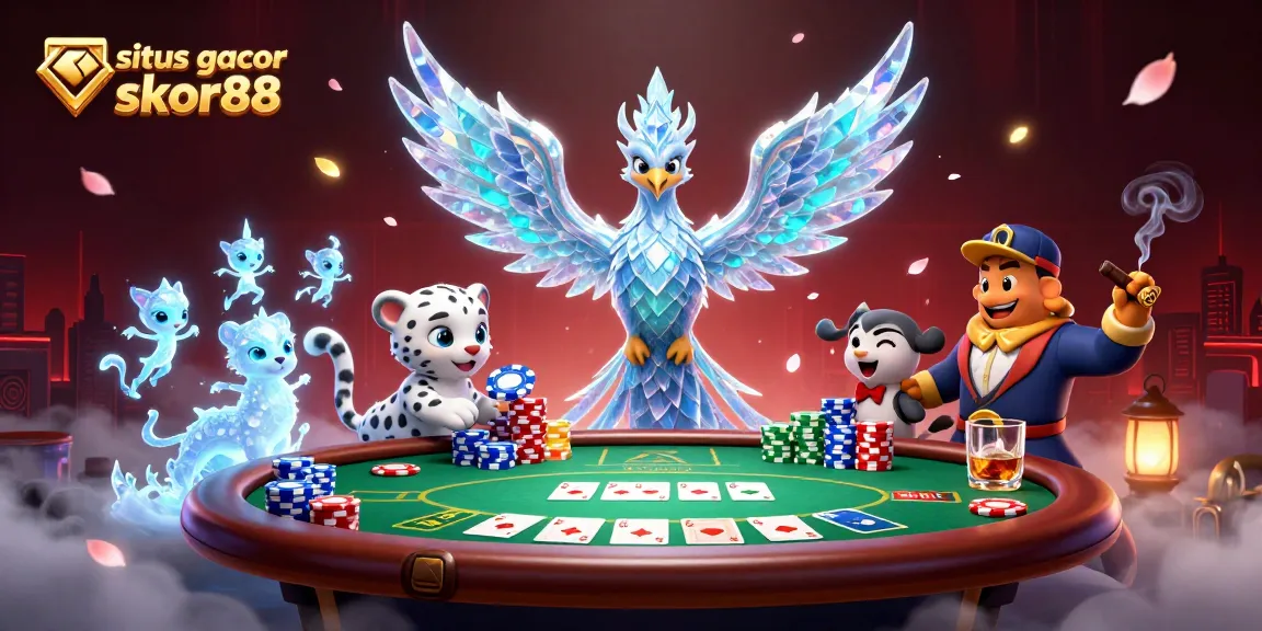 Experience the thrilling atmosphere of situs gacor skor88 with prismatic ice phoenix and poker sprites in action.