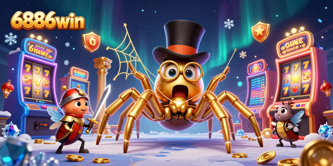 Engage in thrilling gameplay at 6886win with a vibrant illustration showcasing lively casino elements.